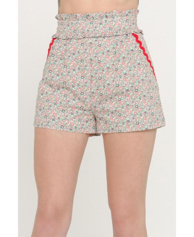 Womens Floral Print Shorts Product Image