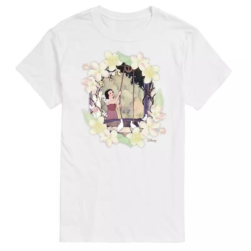 Disney Princess Big & Tall Snow Flowers Graphic Tee, Mens Product Image