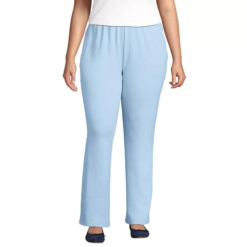 Plus Size Lands End Sport Knit High-Waist Pull-On Pants, Womens Product Image