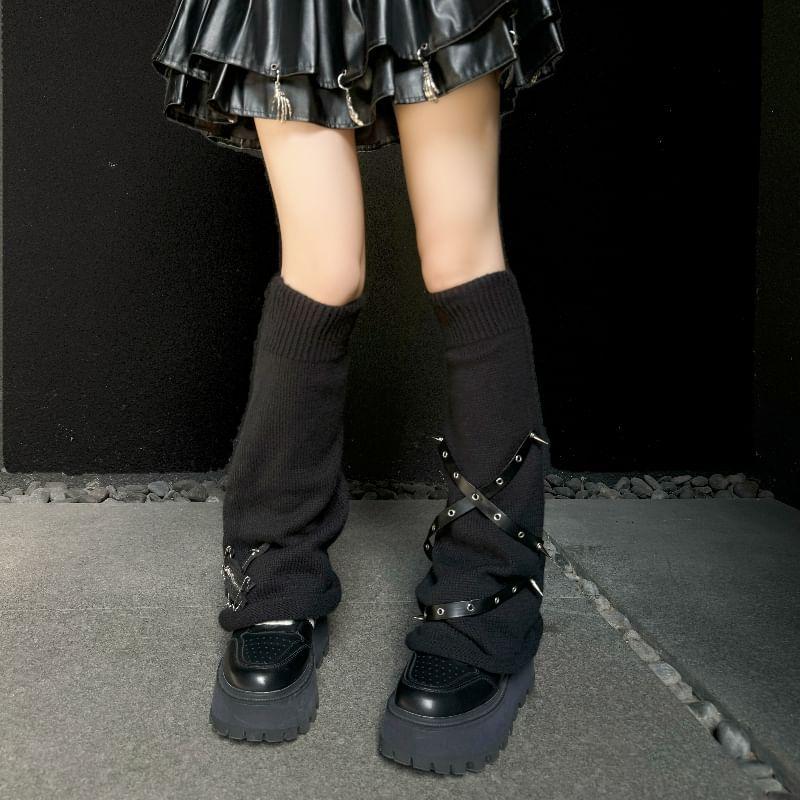 Plain Studded Leg Warmers product image