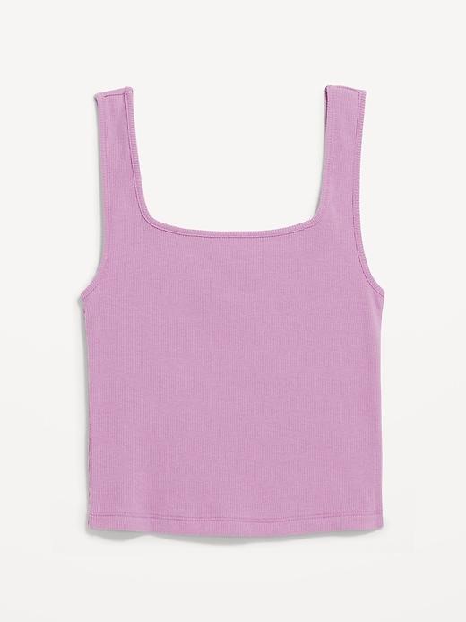 Ultra-Crop Rib-Knit Tank Top Product Image