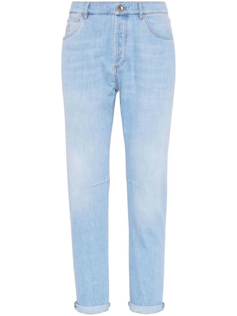 BRUNELLO CUCINELLI Tapered-leg Jeans In Blue Product Image