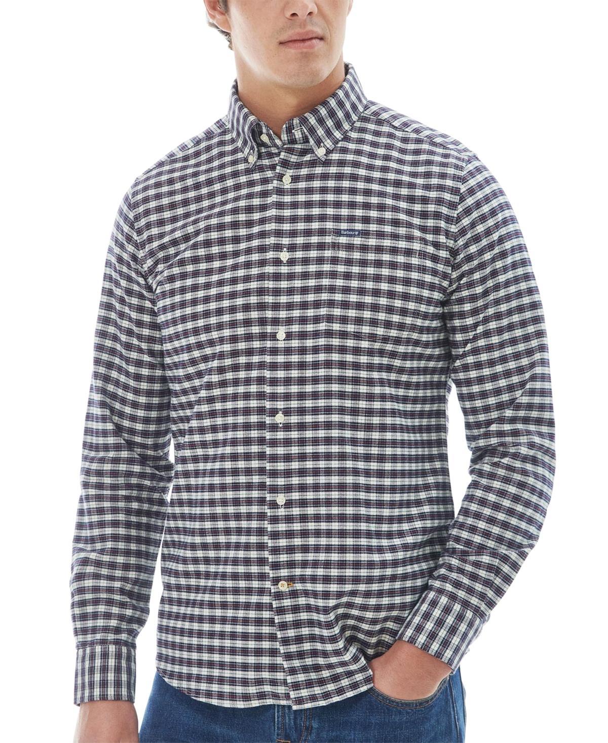 Barbour Mens Emmerson Tailored-Fit Highland Check Button-Down Oxford Shirt Product Image