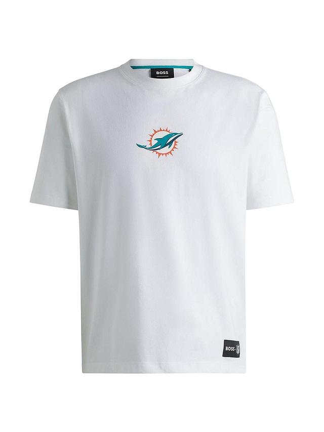 Mens BOSS x NFL Stretch Cotton T-Shirt with Special Branding Product Image