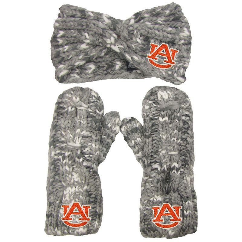 Womens ZooZatz Auburn Tigers Logo Marled Headband and Mitten Set Product Image