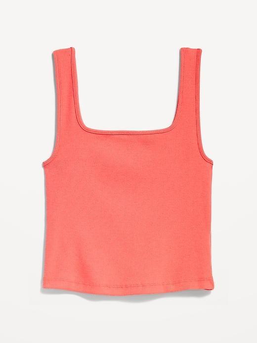 Ultra-Crop Rib-Knit Tank Top Product Image