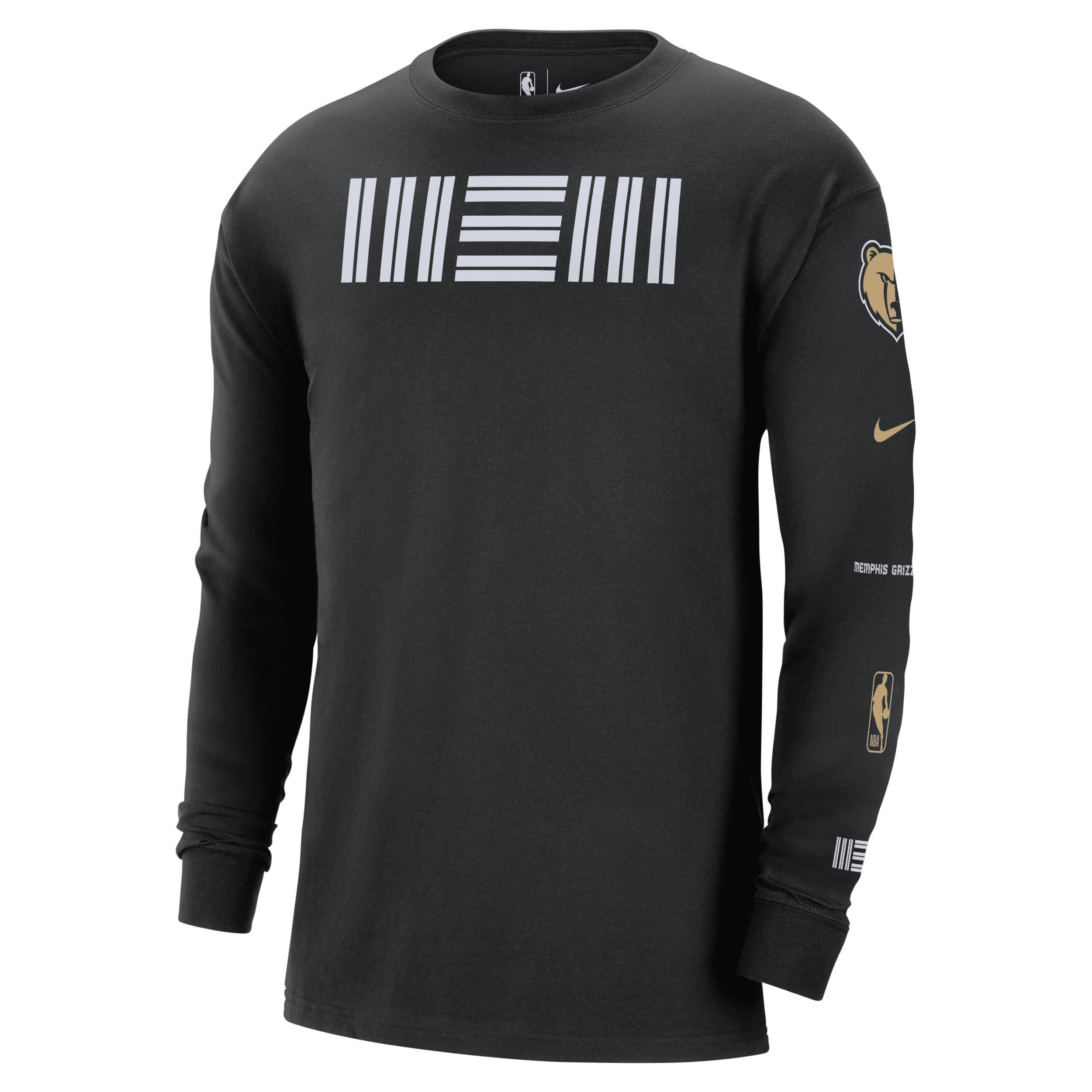 Mens Nike Black Memphis Grizzlies 2023/24 City Edition Max90 Expressive Long Sleeve T-shirt Product Image