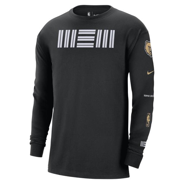 Memphis Grizzlies 2023/24 City Edition Nike Men's NBA Max90 Long-Sleeve T-Shirt Product Image