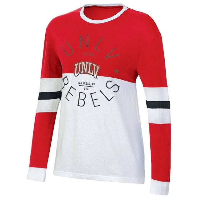 NCAA UNLV Rebels Womens Long Sleeve Color Block T-Shirt Product Image