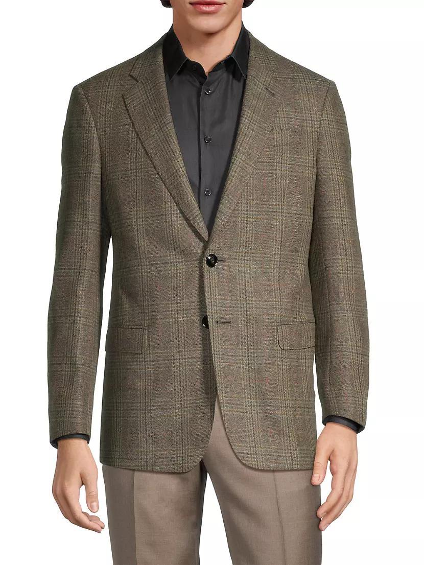 Plaid Wool-Cashmere Sport Coat Product Image