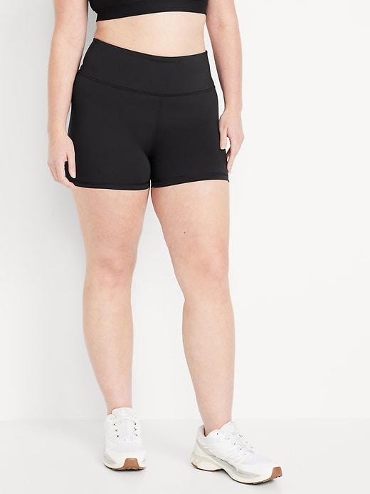 High-Waisted PowerSoft Biker Shorts -- 4-inch inseam Product Image