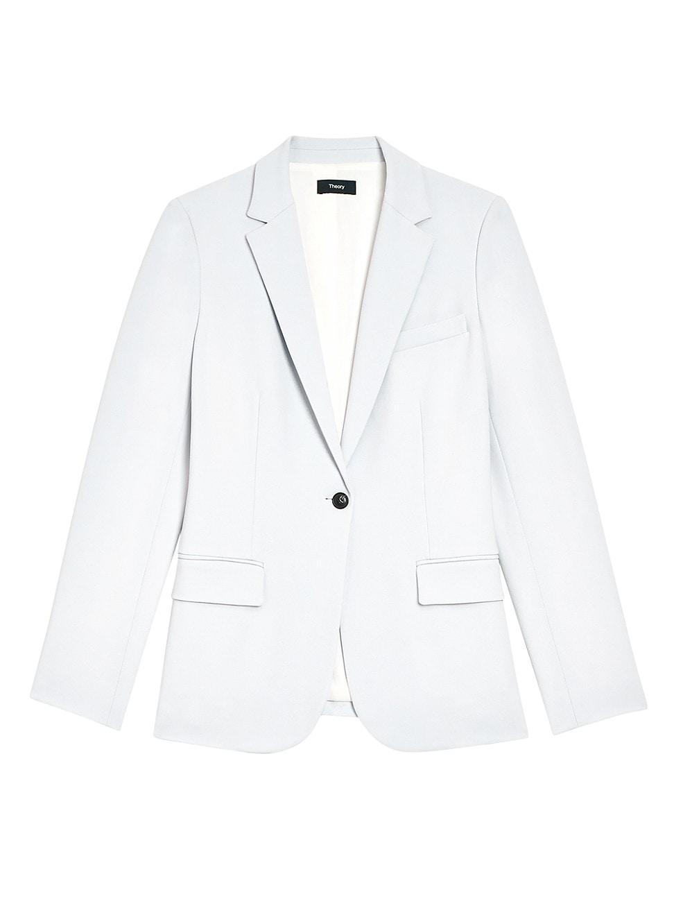 Womens Staple Classic Crepe Single-Button Blazer Product Image