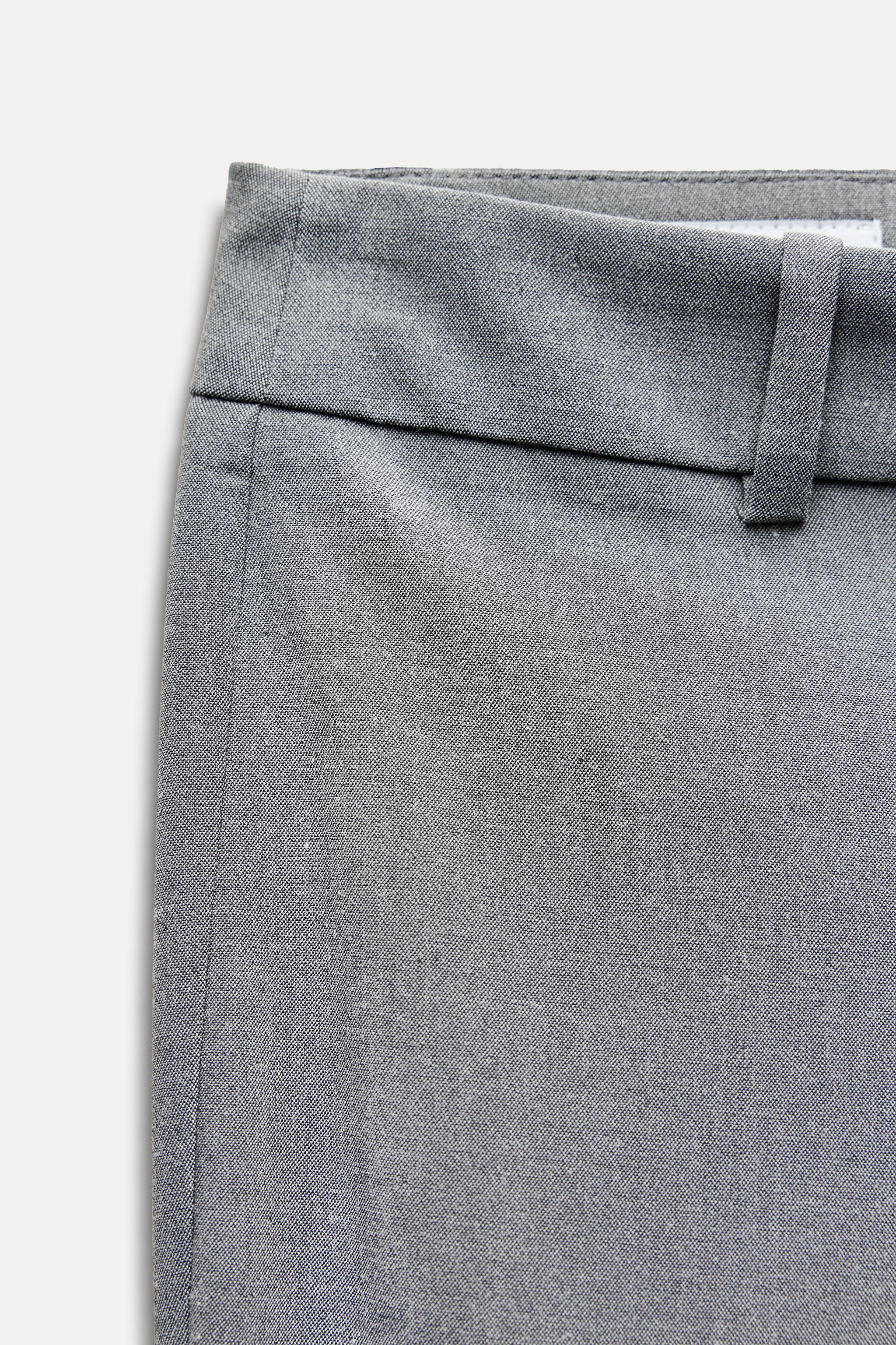 FLARED MID-RISE PANTS Product Image