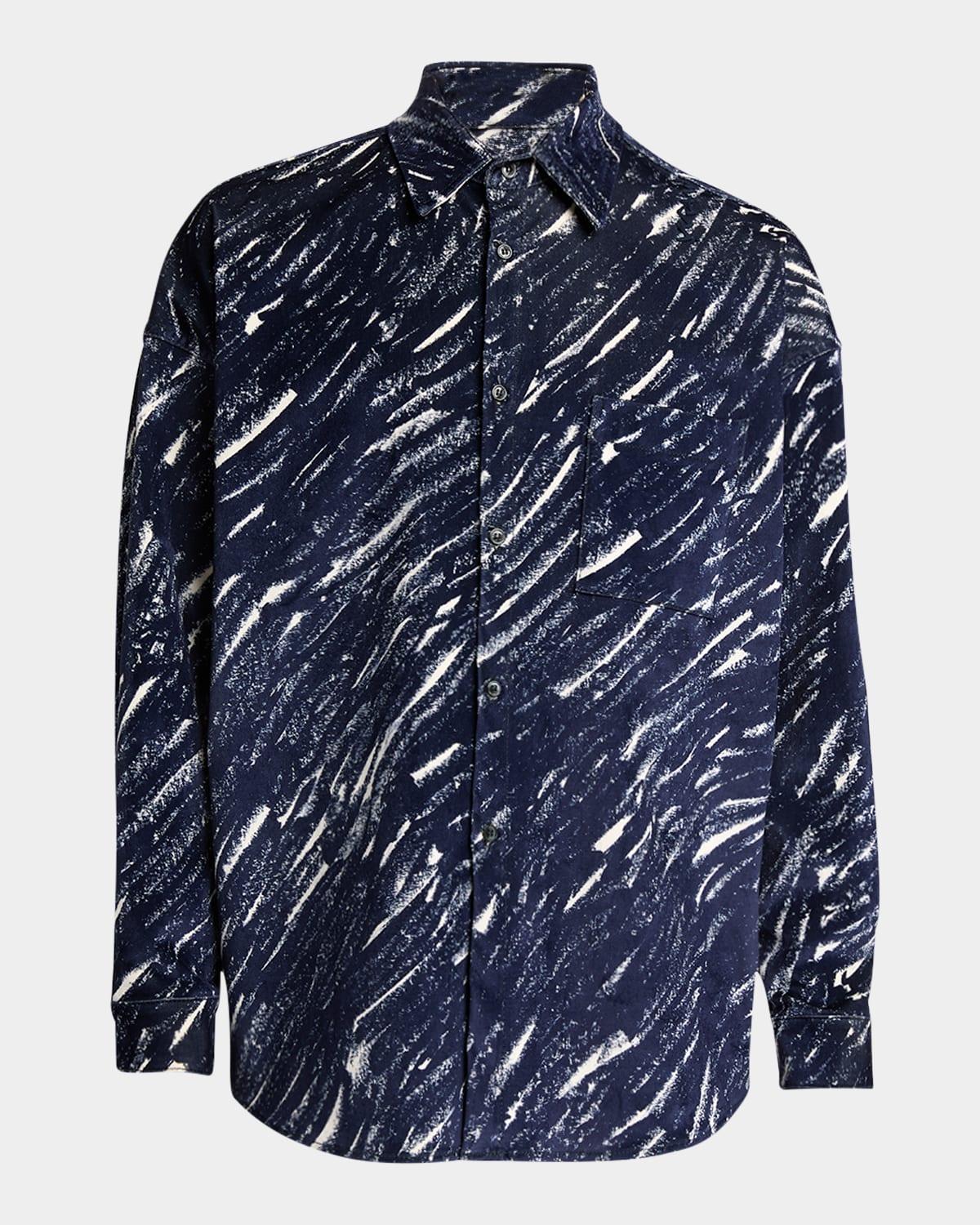 Men's Two-Tone Denim Overshirt Product Image