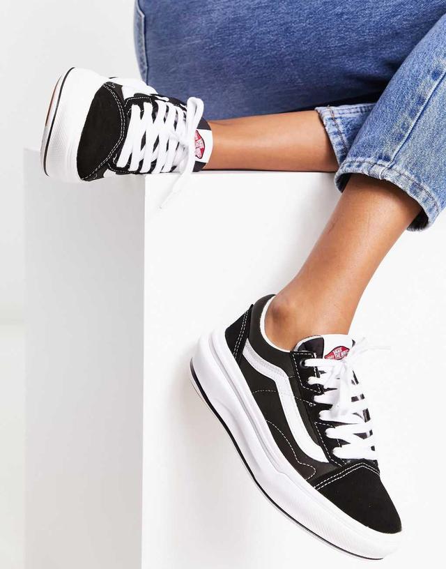 Vans Old Skool Overt sneakers in black/white Product Image