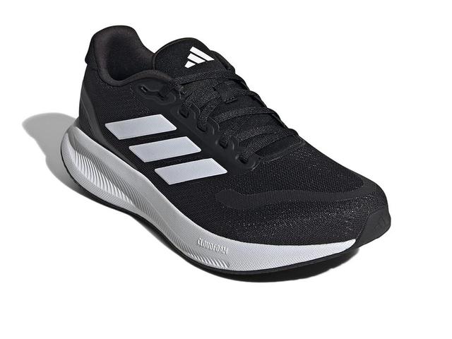 adidas Running Run Falcon 5 Running Shoes White/Black) Men's Running Shoes Product Image