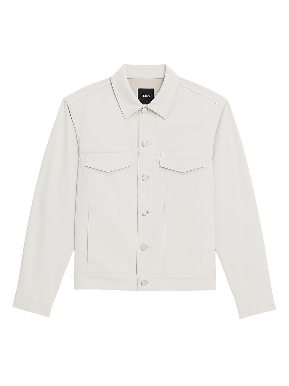 Theory River Trucker Jacket in Neoteric Twill  male Product Image