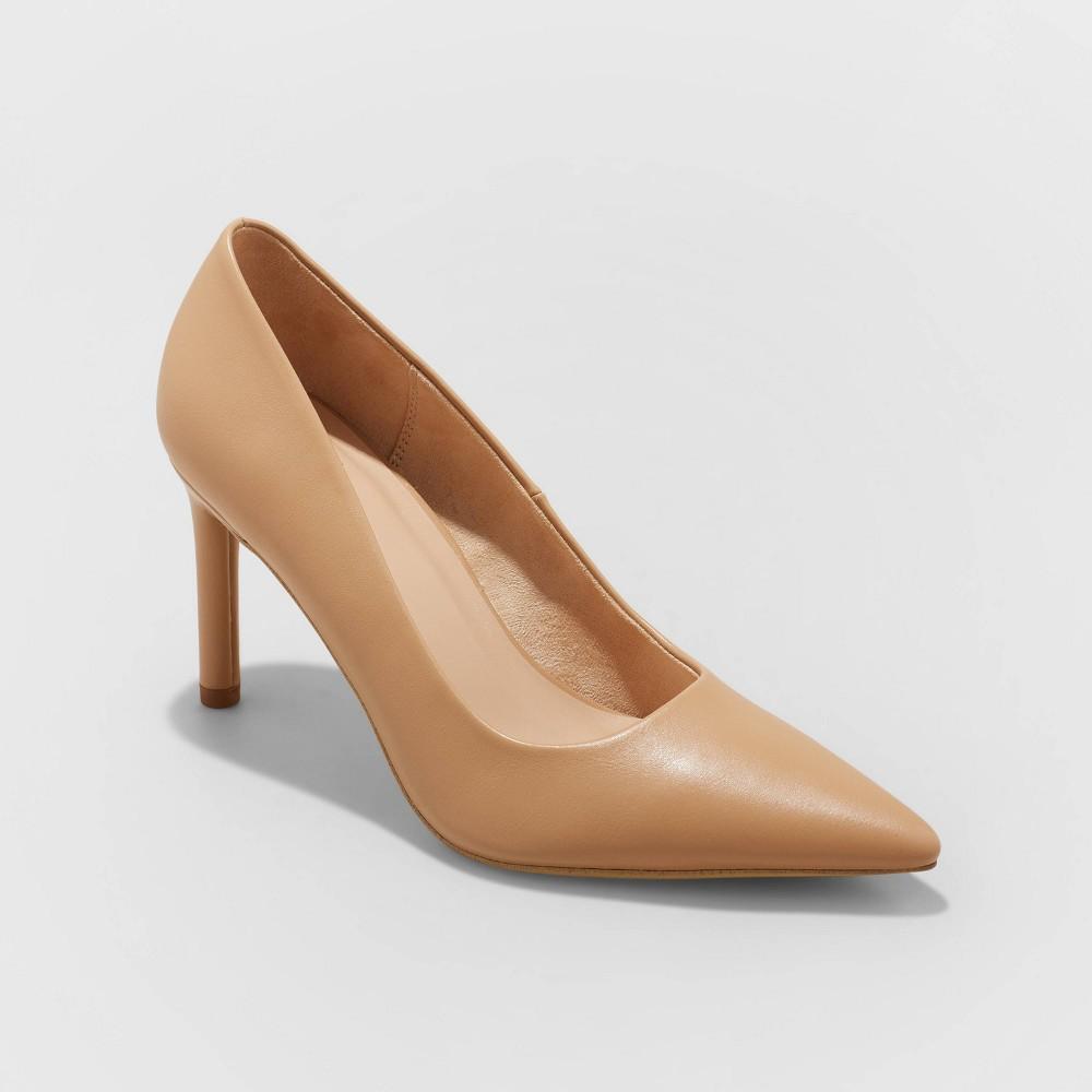 Womens Tara Pointed Toe Wide Width Pumps - A New Day Product Image