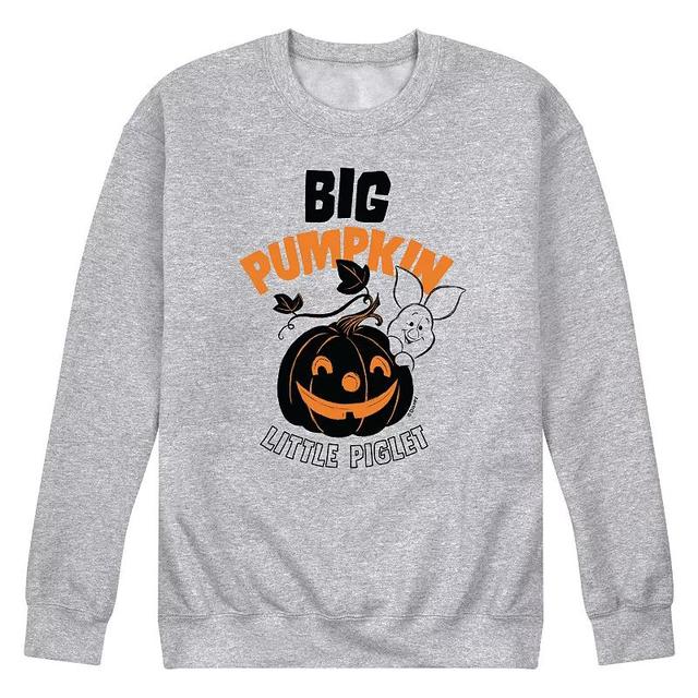 Disneys Winnie the Pooh Mens Big Pumpkin, Little Piglet Long Sleeve Graphic Tee Product Image