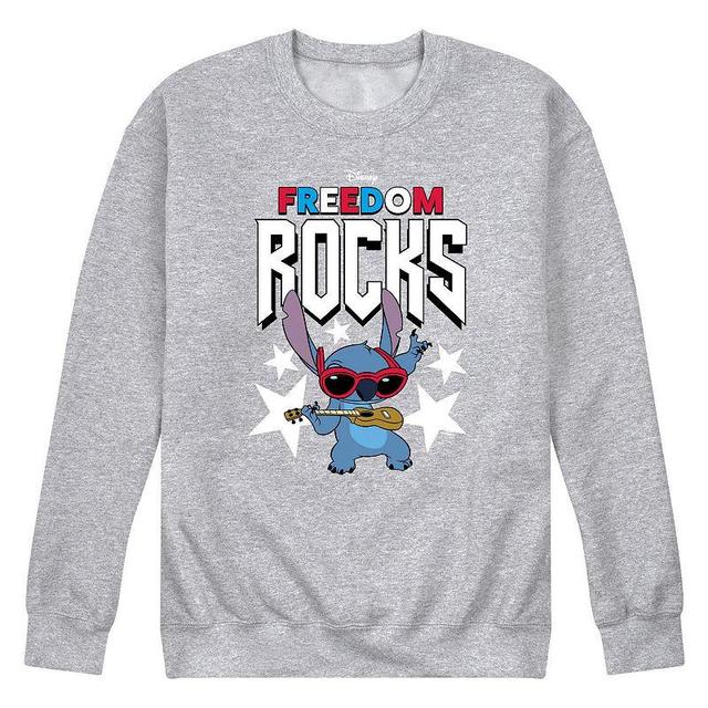 Disneys Lilo & Stitch Mens Freedom Rocks Sweatshirt Product Image