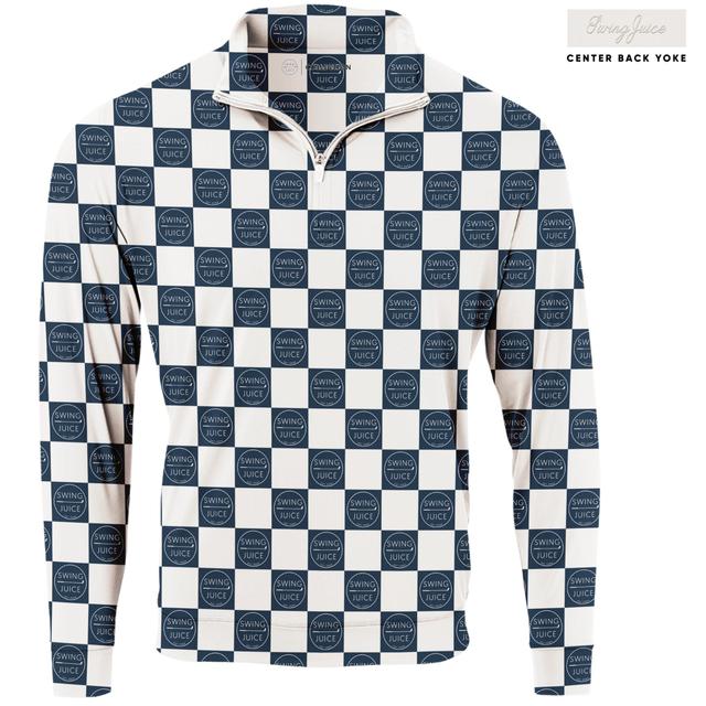 SwingJuice Golf SJ Checkerboard Men's Quarter Zip Male Product Image