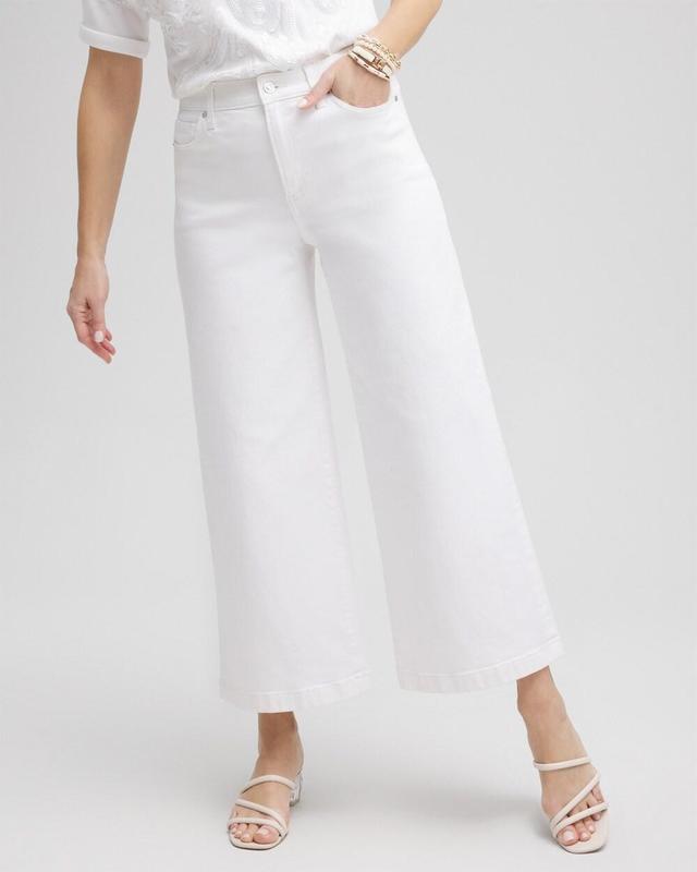 Chico's Women's High Rise Denim Culottes Product Image