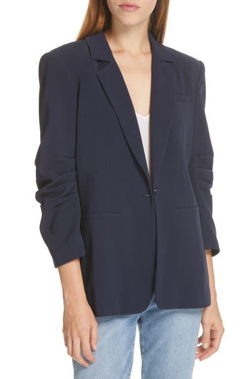 Womens Khloe Crepe Ruched Blazer Product Image