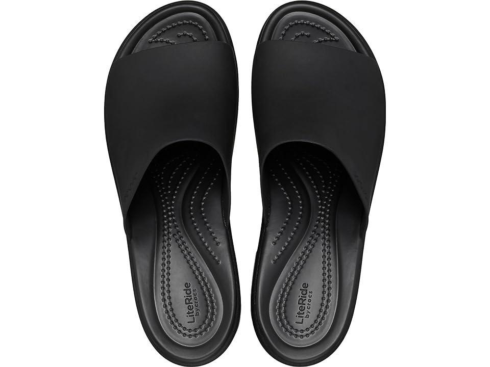 Crocs Brooklyn Slide Heel Black) Women's Shoes Product Image