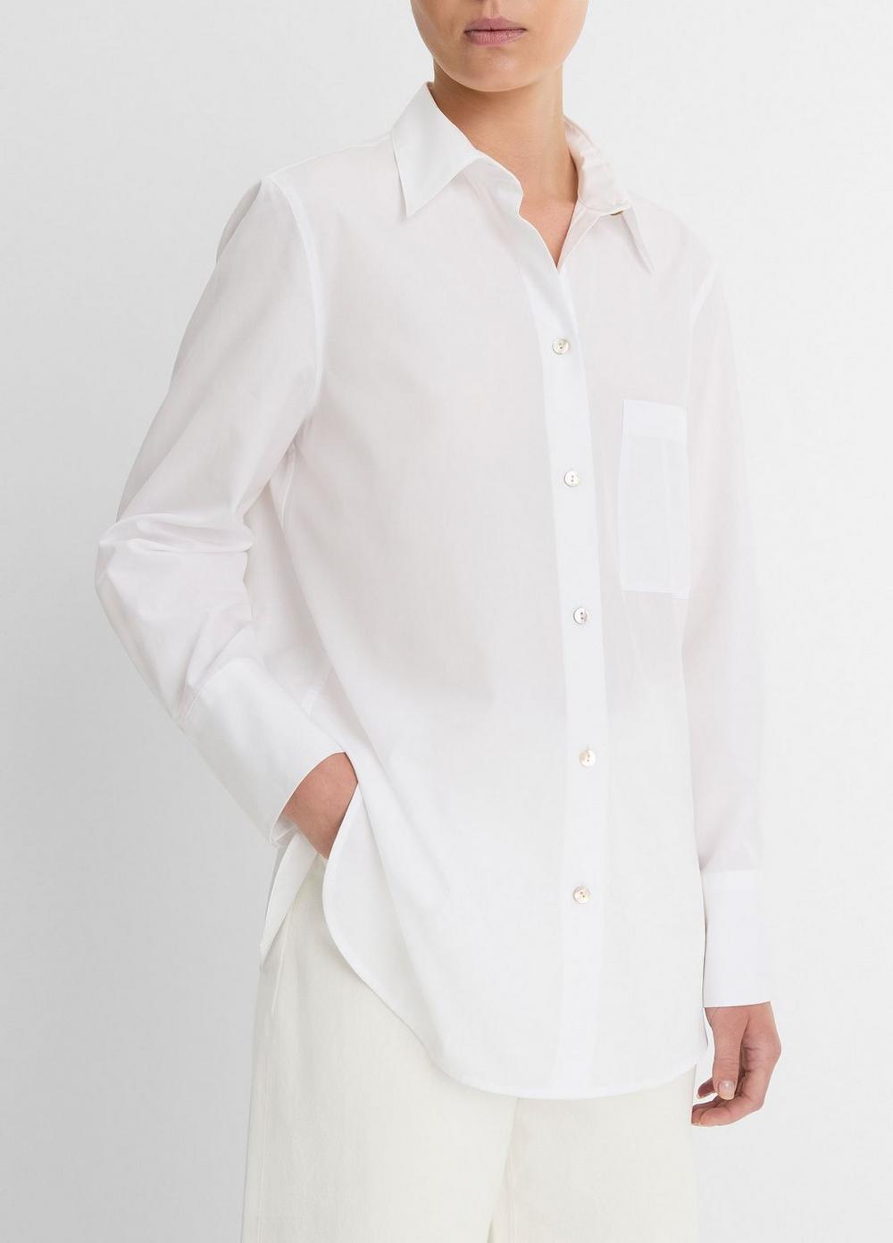 Cotton Relaxed Straight Shirt Product Image