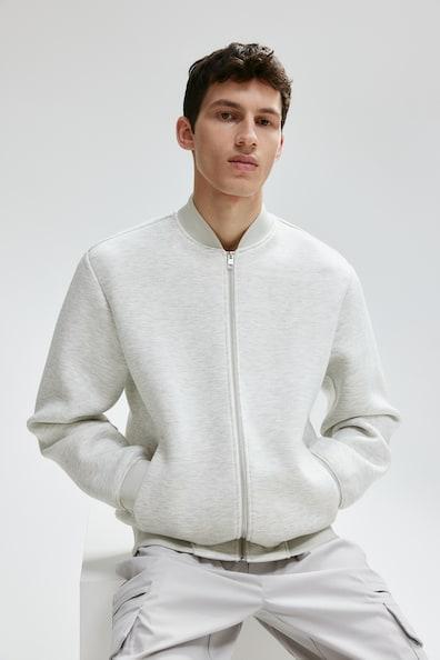 Regular Fit Jersey Bomber Jacket Product Image