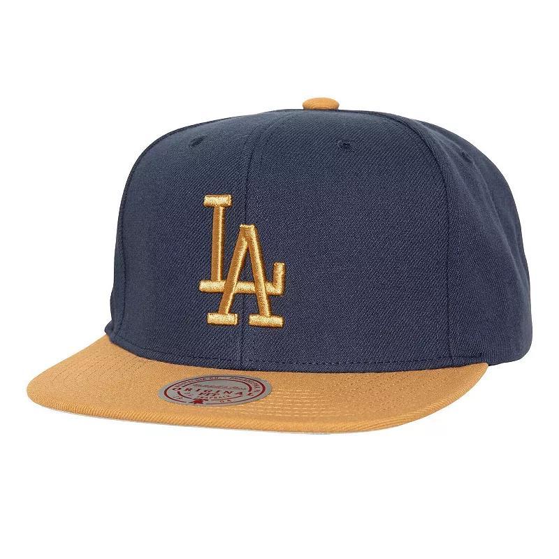 Mens Mitchell & Ness Los Angeles Dodgers Work It Snapback Hat, Blue Product Image