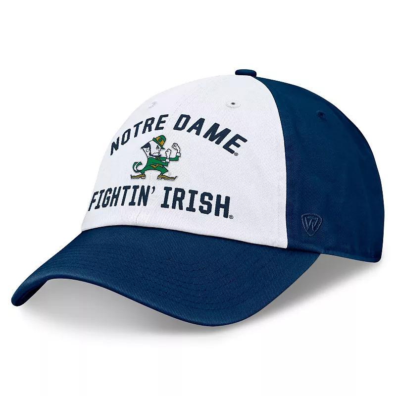 Mens Top of the World /Navy Notre Dame Fighting Irish Heritage Weston Adjustable Hat Product Image