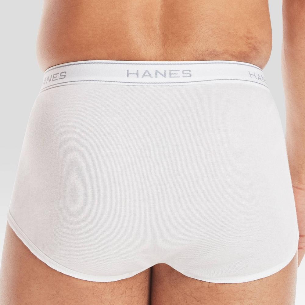 Hanes Men's 9pk Briefs - White L Product Image