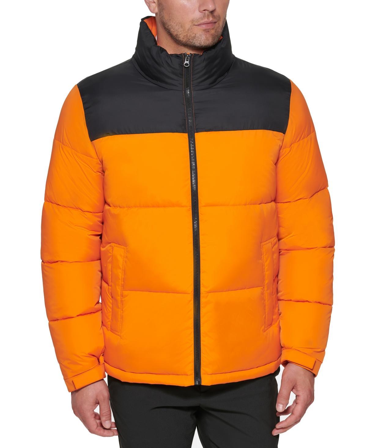 Club Room Mens Colorblocked Quilted Full-Zip Puffer Jacket, Created for Macys Product Image