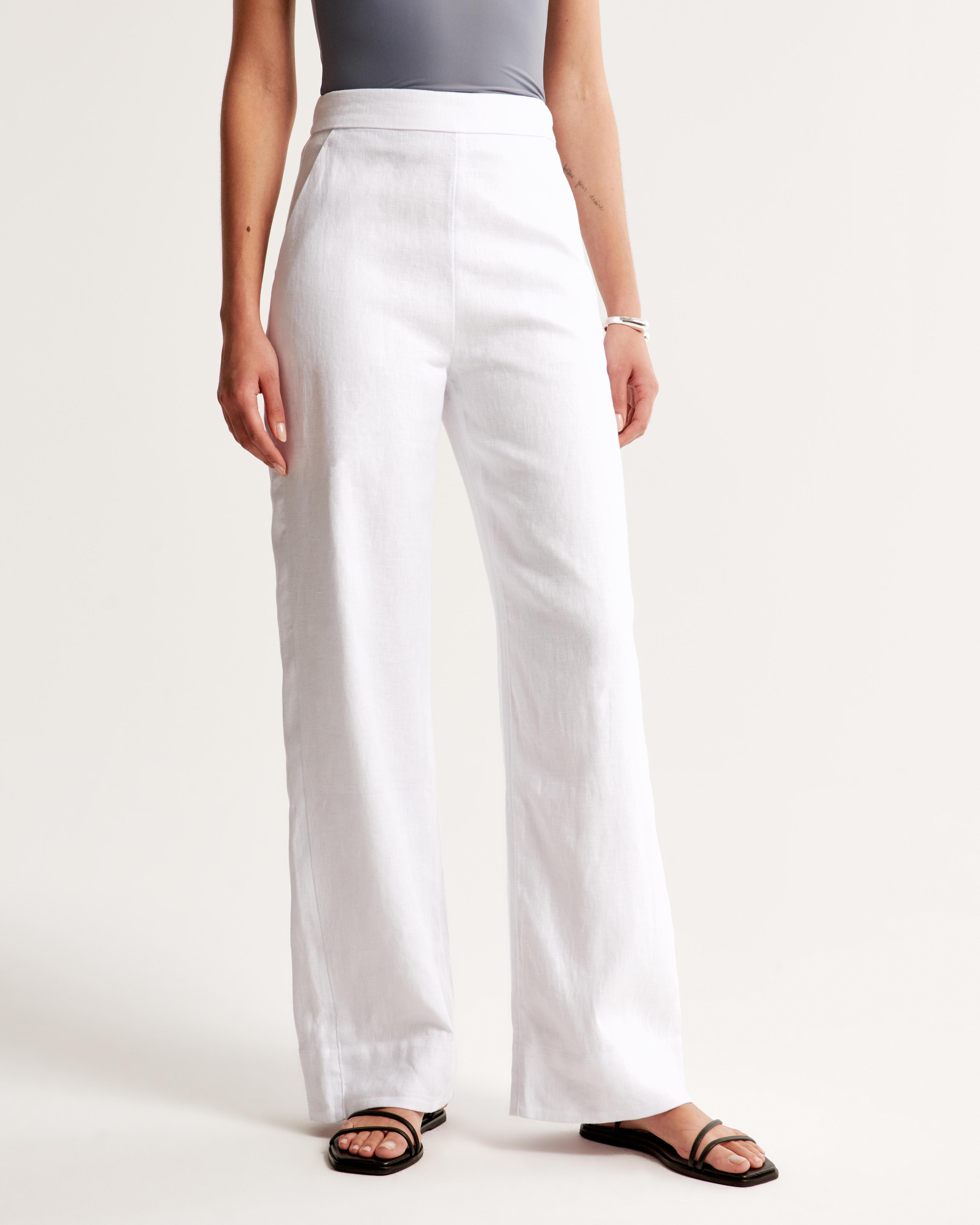 Clean Waist Premium Linen Trouser Product Image