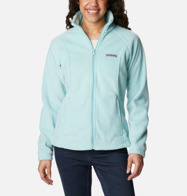 Womens Columbia Benton Springs Zip-Front Fleece Jacket Blue Haze Product Image