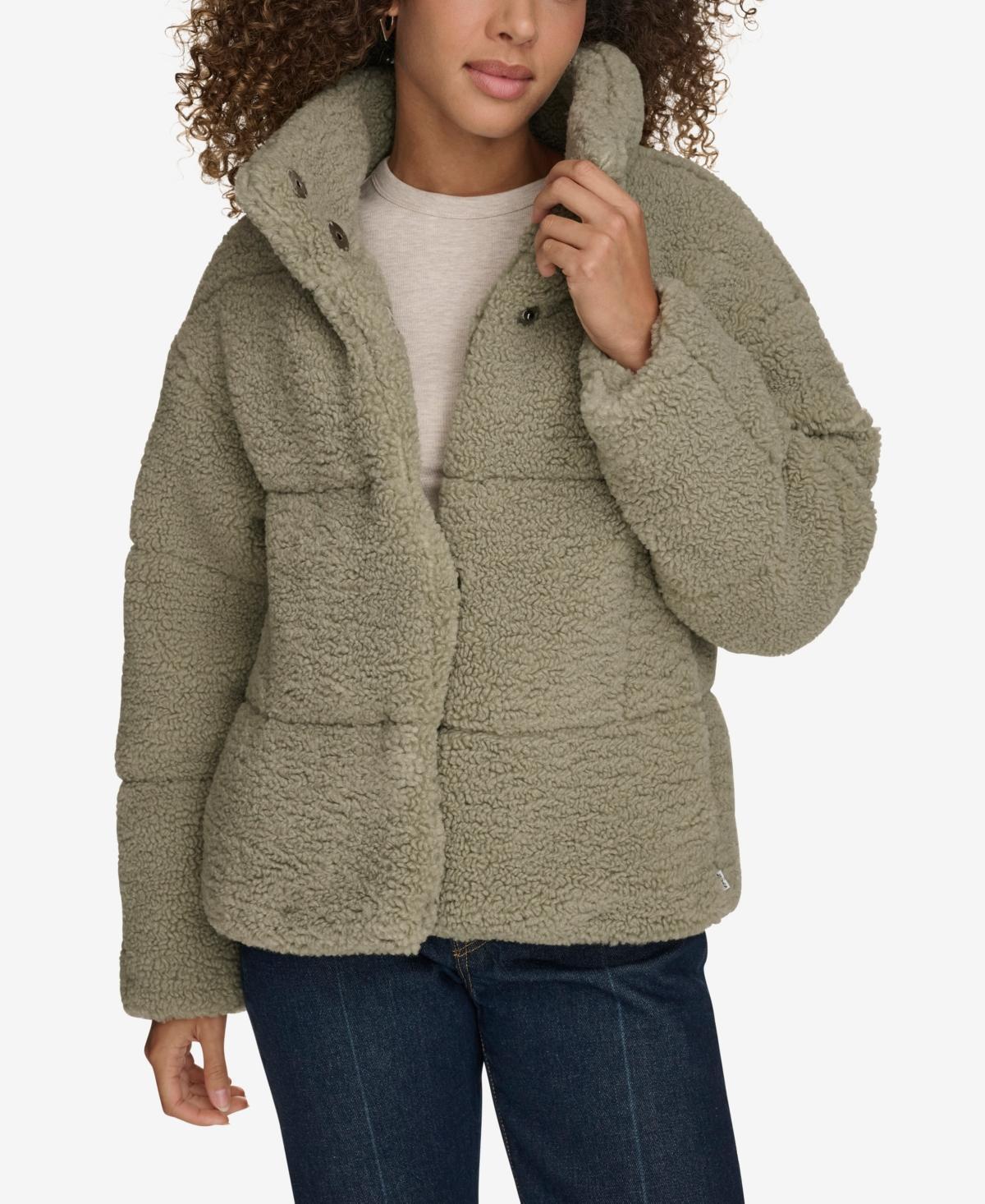 Levis Womens Short Sherpa Teddy Jacket Product Image