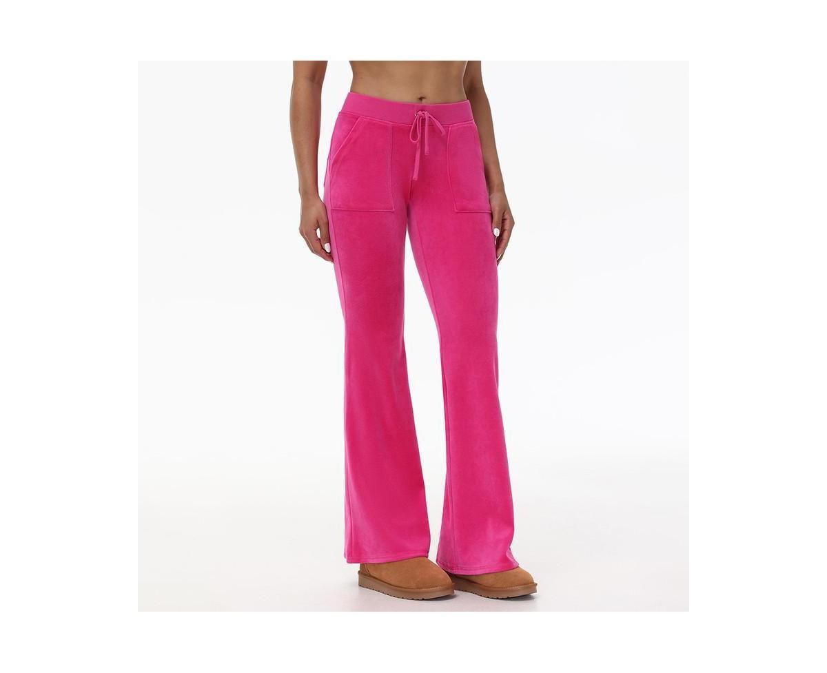 Juicy Couture Womens Hollywood Scottie Snap Pocket Cotton Velour Track Pants Product Image