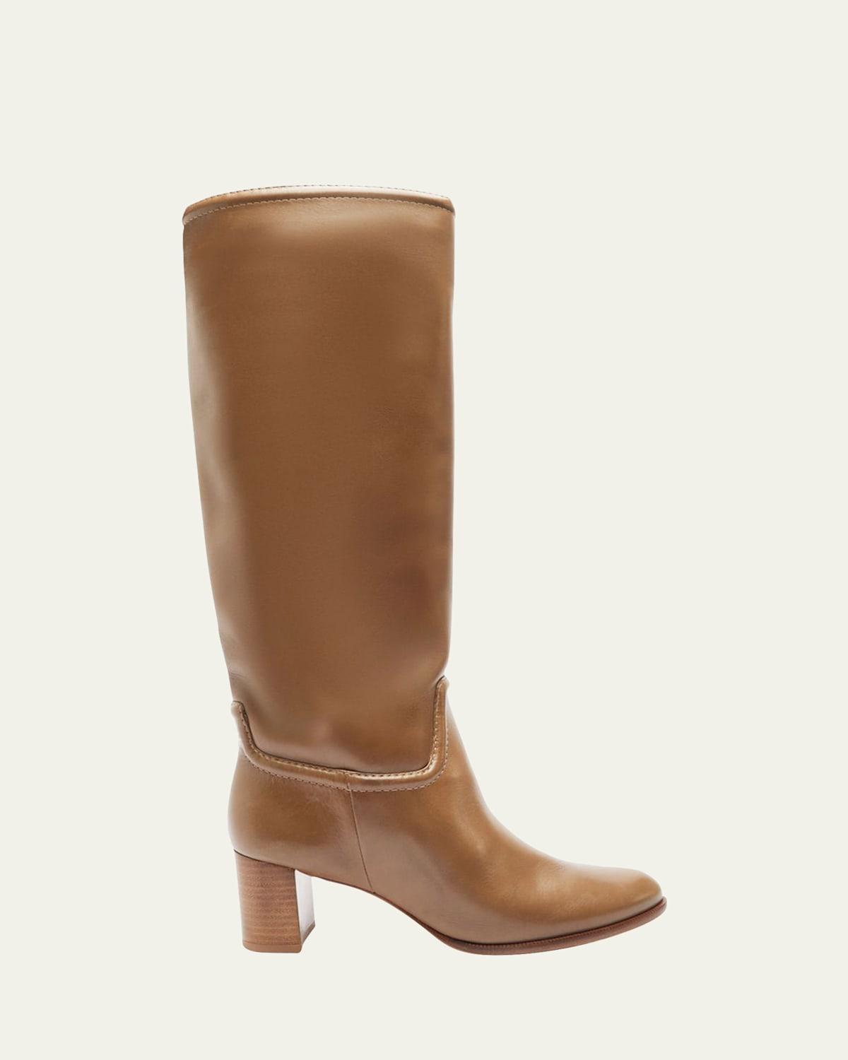 Womens Lauren 60MM Leather Boots Product Image