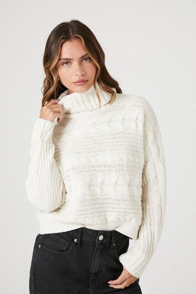 Cable Knit Turtleneck Sweater | Forever 21 Product Image