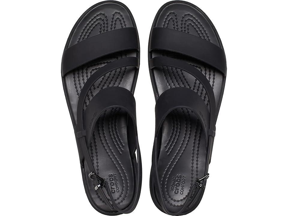 Crocs Tulum Strappy Sandal Black) Women's Shoes Product Image