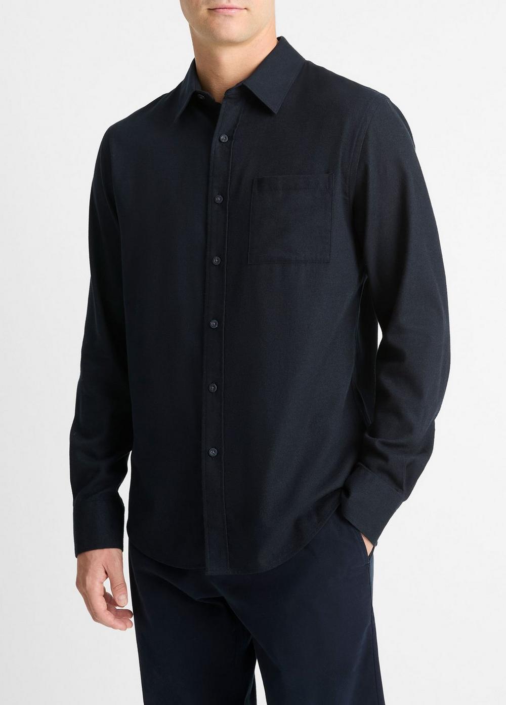 Italian Cotton-Wool Twill Shirt Product Image