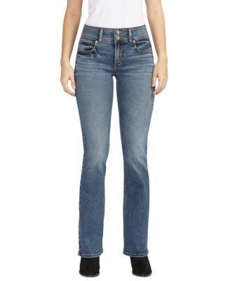 Silver Jeans Co. Suki Curvy Mid Rise Slim Bootcut Jeans Product Image