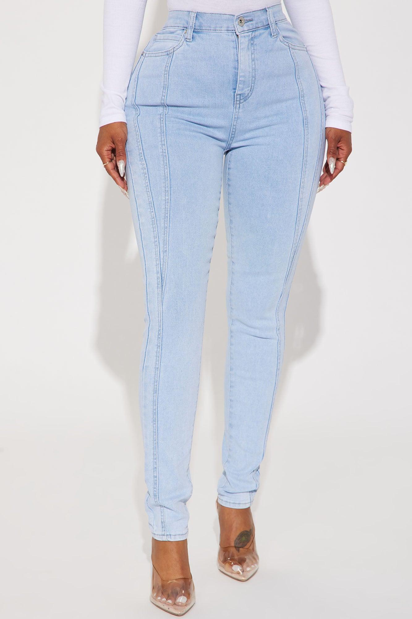 Attention Grabber Booty Lifter Stretch Skinny Jeans - Medium Wash Product Image