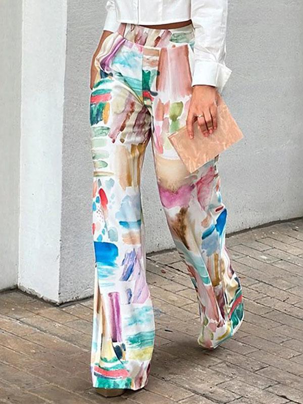 Loose Printed Pants Trousers Product Image