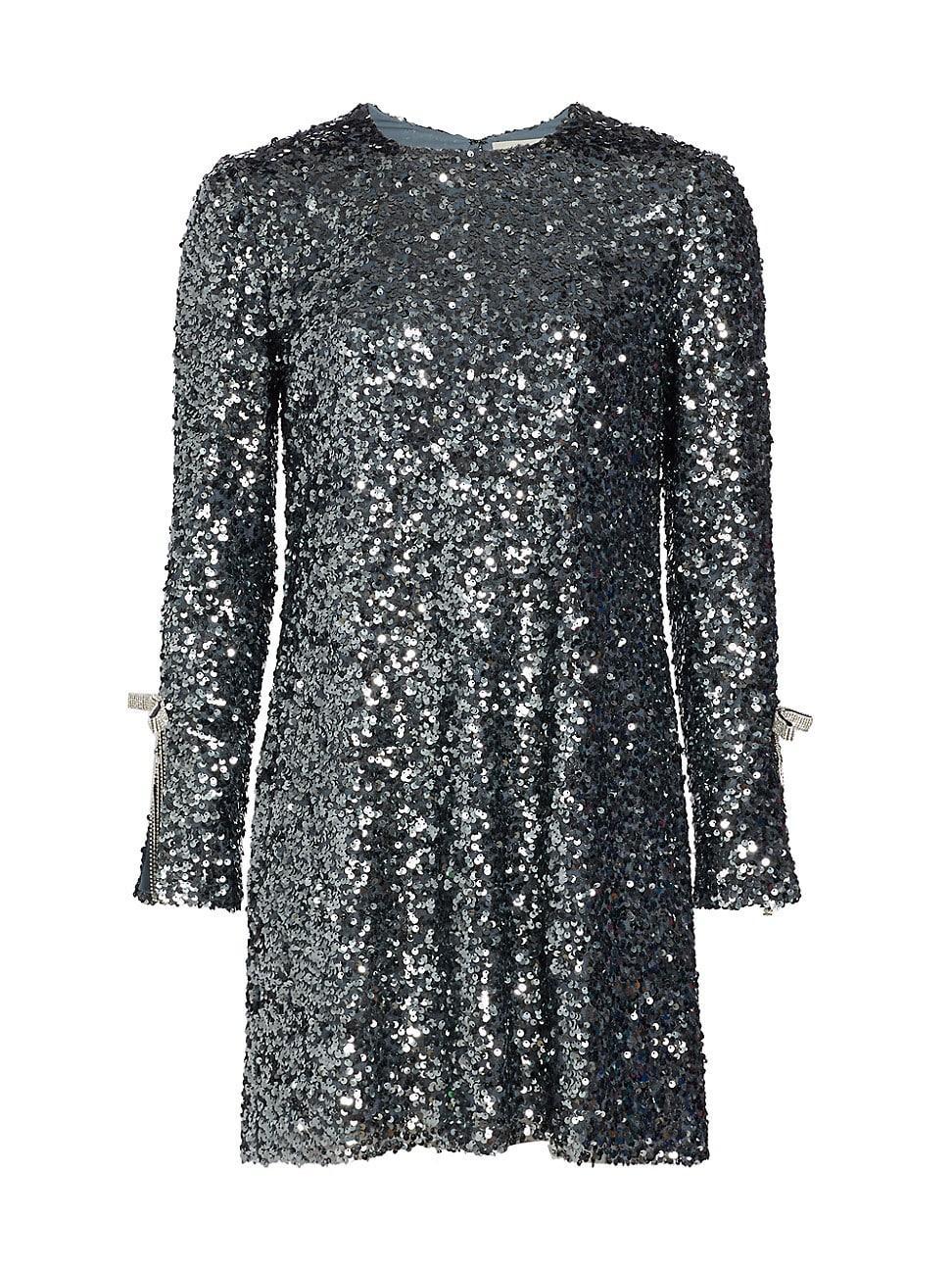 Sachin & Babi Lily Sequin Long Sleeve Minidress Product Image