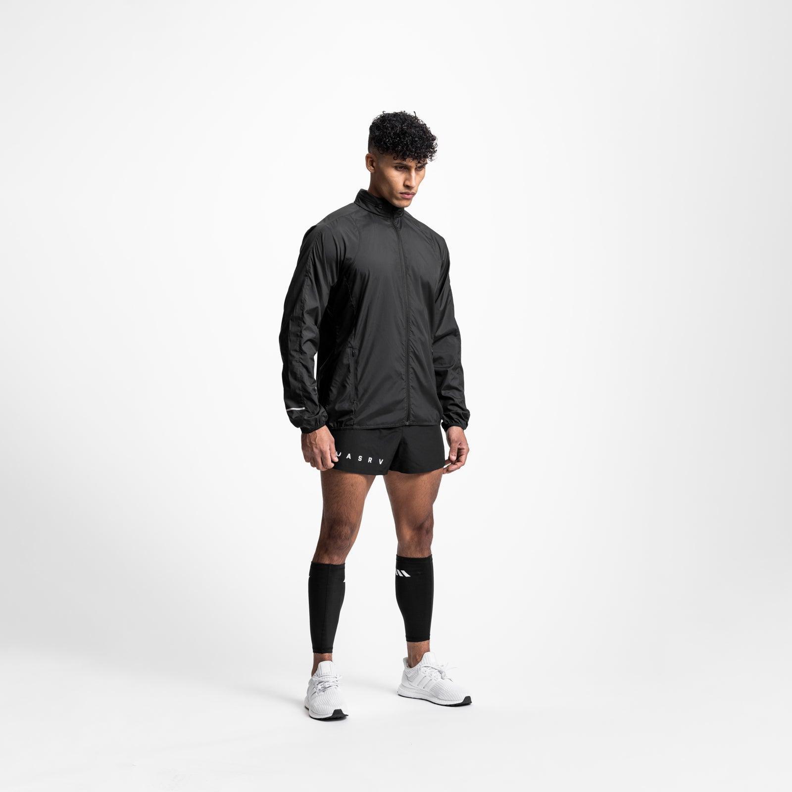 0593. Weather-Ready Lightweight Windbreaker - Black Product Image