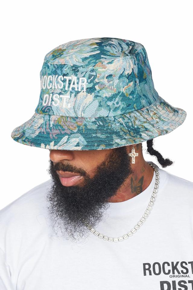 Teylor Blue Tapestry Bucket Hat Male Product Image