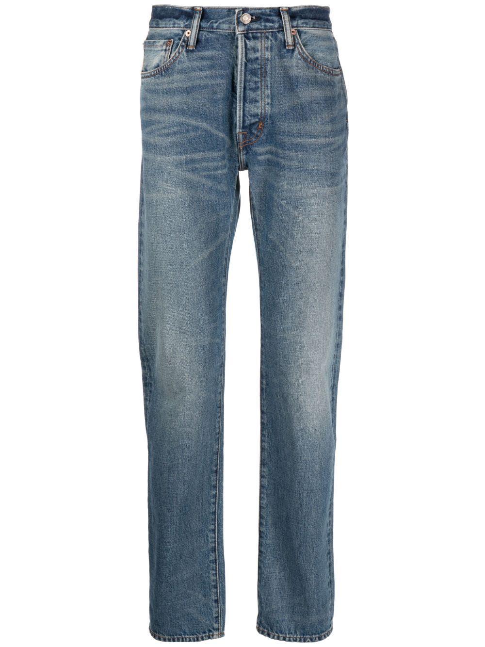 TOM FORD Blue Straight Leg Jeans Product Image