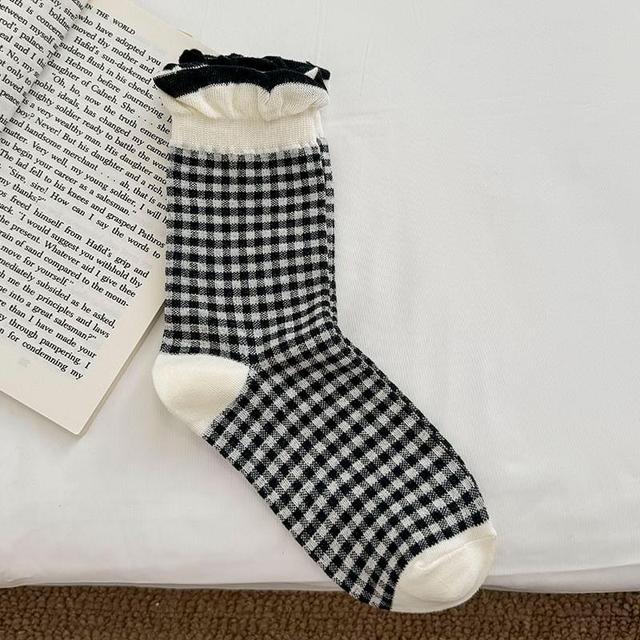 Patterned Crew Socks / Set Product Image